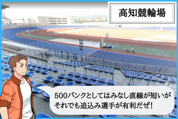 高知競輪場のバンクの特徴